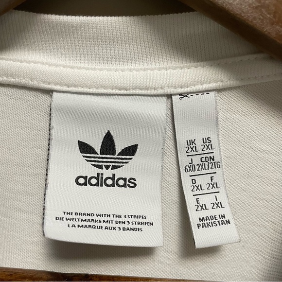 Adidas Orange Camo Trefoil Shirt Sleeve T-Shirt Men’s 2XL - Picture 7 of 9